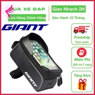 [Hot Sale] Bicycle frame bag GIANT 071 Waterproof PU + EVA Phone holder: 5.8-6.2 ′′ TPU Touch, Size t