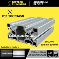 [Ready Stock/Heavy-duty] 50100 Aluminium profile (50x100mm) 20cm/40cm/60cm/80cm/100cm for commercial