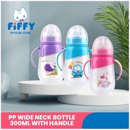 FIFFY PP Wide Neck Bottle Handle (300ml) Botol Susu (Teat Xcut)