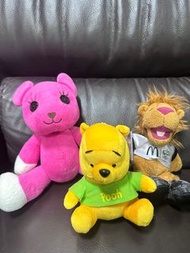 🐻兒童玩偶 毛絨玩具 momo熊/Winnie小熊維尼/麥當勞足球獅子