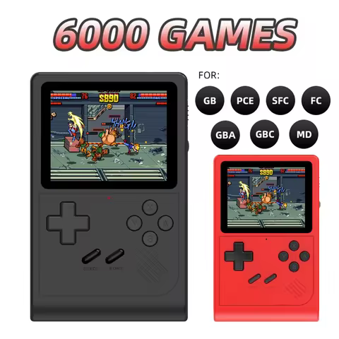 GB300 3.0 inch Handheld Game Player Portable Video Game Console AV Output Retro Game Console Built-i