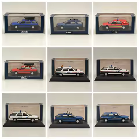 Norev 1/43 21/R21 Nevada Pompiers Firefighters - VTULE/Police Nationale/Sw Station Wagon Douanes/SAM