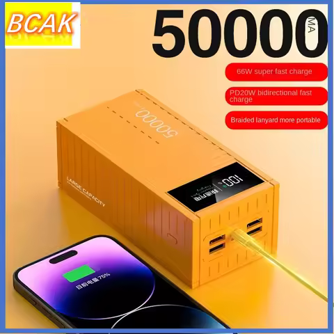 BCAK Outdoor power bank10000Mah20000mah 50000mah Wholesale 66w Portable Power Bank Fast Charge Mobil