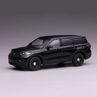 1:64 596 Black 2020 Explorer State Police SUV Model Diecast Collect Display Metal Car BN