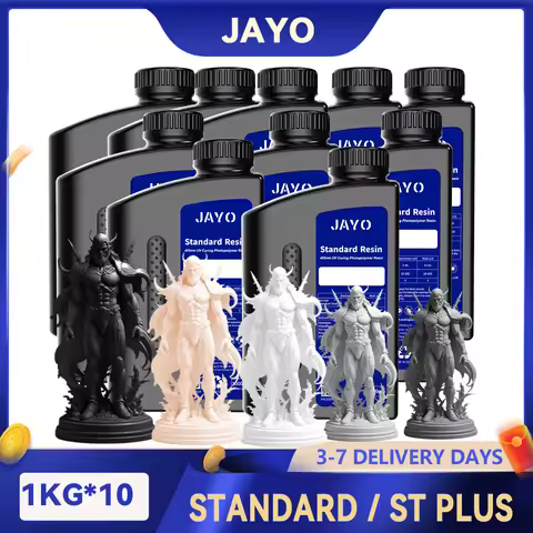 JAYO 10 Bottles 3D Printer Resin Standard Fast Curing Standard/ Standard Plus 3D Resin for LCD DLP S
