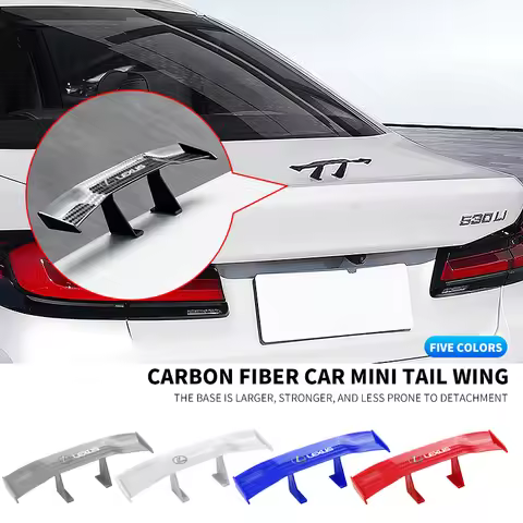 Carbon Look Car Rear Spoiler Mini Wings Decoration Auto Accessories for Lexus ES300 RX330 RX300 GS30