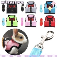 WITTE Rabbit Leash Collar Ferret Strap Pet Lead Harness