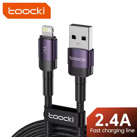 Toocki 2.4A USB Cable for iPhone 14 13 12 Pro Max XS XR iPad 1/2Pack Lighting Fast Charging Charger 