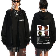 Rock Band Gorillaz Demon Days Album Merch Zipper Hoodie Men Women Hip Hop Fashion Oversized Zip Up J