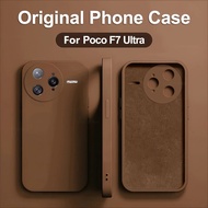 Poco F7 Ultra F7 Pro Case Original Liquid Silicone Soft Cover For Poco F7 F 7 Ultra Pro F7Ultra Poco