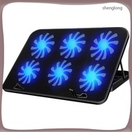 🏠 Adjustable Laptop Cooling Stand with Dual Fans in Black, Fits 17 Inch Desktops