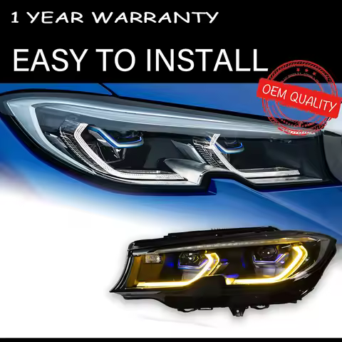 Headlights For BMW G20 G28 2019-2021 G28 Car автомобильные товары LED DRL Hella 5 Xenon Lens Hid H7 