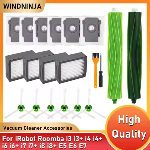 For iRobot Roomba i2 i3 i3+ i4 i4+ i6 i6+ i7 i7+ i8 i8+E5 E6 E7 Vacuum Cleaner Robot Main/Side Brush