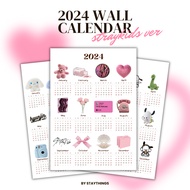 [staythings] 2024 Aesthetic Wall Calendar Straykids ver- Aesthetic Wall Calendar 2024