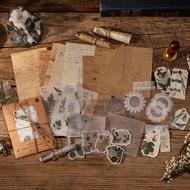 Journamm 63sheets Vintage Journaling Scrapbook Supplies Craft Kits for Junk Journal Planners Aesthet