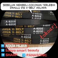 vbelt fanbelt V-Belt mesin cuci A820E A-820E Sanyo Aqua Sharp