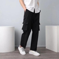 High Quality Summer Men’s Cargo Shorts – Loose Fit Casual Below Knee Pants with Elastic Waist Plus S