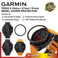 GARMIN Fenix 8 Watch Bezel Cover Protector 43mm 47mm 51mm Anti Scratch Watch Ring Light weight Alloy