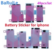 BaRuiLe สติกเกอร์แบตเตอรี่สำหรับ iPhone 11 12 Pro Max 13 Mini XR XS X 6S 7 8 14 Plus,3M เทปสองหน้ากาวยึดสำหรับเดินทาง
