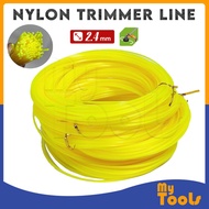 Mytools 1KG Nylon Grass Trimmer Line / Tali Mesin Rumput / Tali Rumput 2.4mm X 2.4mm