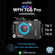 TG-7 NEW WEEFINE WFH TG-6 PRO underwater camera housing for Olympus Tough! TG5/TG6/TG7 BUILT-IN VAC