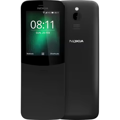 Nokia 8110 4G Banana Phone 2SIM WIFI GPS 4GB+512MB 2MP KaiOS 1500mAh 2018 Edition Nokia Slide Design