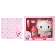 Hello Kitty - 日本 Hello Kitty 手巾 + 小手陪睡公仔套裝