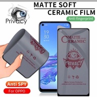 HANS  Tempered CRM SPY Tidak Bisa Lihat Dari Samping OPPO Reno8 4G/8T 4G/8Z/Reno7 4G/7 5G/7Z/Reno6 4