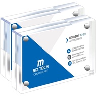 Mini Picture Frame 2.5x3.5 inch Clear Acrylic Magnetic Photo Business Card Frame 20mm Thick Double S