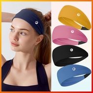 Lu & Lu & Logo New Summer High Elastic Breathability Widened Yoga Fitness Exercise Hair Band oX8e