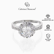 Nhẫn kim cương Moissanite 1 Carat Caterina Diamond Brilliant star moissanite diamond ring DR013 -Kiể
