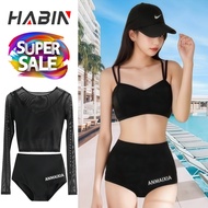 A89-Women's swimsuit Women's Fashion 3-piece set (Chest Size 28" Waist 24") 3-piece + Pants