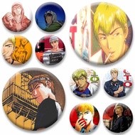 Classic Anime Great Teacher Onizuka Button Pins GTO Round Brooch Cartoon Character Badge Backpack Ja
