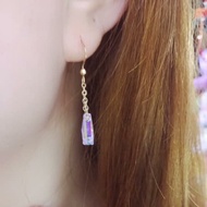 10k gold (14/20) Swarovski earring