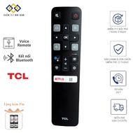 [HÀNG CHÍNH HÃNG PHÍM ÊM] Điều khiển GIỌNG NÓI TV TCL NGẮN SMART TV TCL TẶNG PIN -BẢN MỚI NHẤT