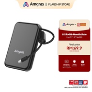 Amgras PowerMeta 845 3C Certification PowerBank 20000mAh Large Capacity 22.5W Fast Charging Built-in