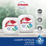 [TWIN PACK] DYNAMO 4in1 Laundry Capsules EAU DE Rose 10ml*52pcs Laundry Detergent Detergent Laundry