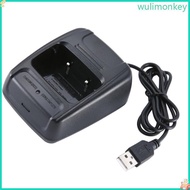 WU AC100V 240V 50Hz Powered Two Way Radio Charging Unit with USB Output for BF666s 777s 888s 999s In