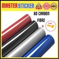 Car Vehicle 1 Full Roll 6D Carbon Fiber Vinyl Wrap Film Car Sticker ⚡READYSTOCK⚡