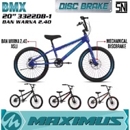 20 INCH MAXIMUS BMX CHILDREN'S BIKE SMALL AND JUMBO TIRES DB DISC BRAKES
