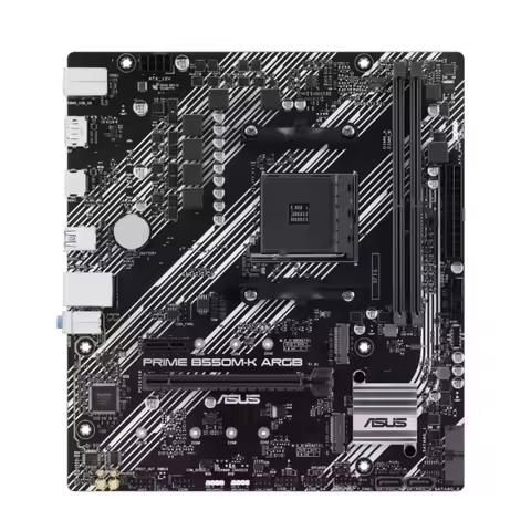 ASUS PRIME B550M-K ARGB motherboard and ASUS PRIME B550M-K motherboard paired with AMD Ryzen R7 5700