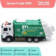 Diecast 6-Wheel Garbage Truck Environmental Sanitation Garbage Truck Car/ Children's Truck Toy/