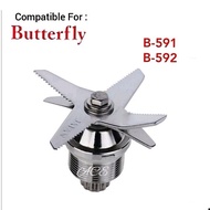 Replacement For Butterfly B-591 B-592 Stainless Steel Blender Blade /mushroom head / Blade lock Part