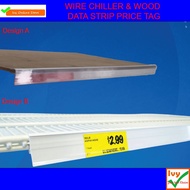 Chiller Price Tag Wire Shelf Price Tag Cooler Shelf Tag Label Tag Haraga dalam peti sejuk