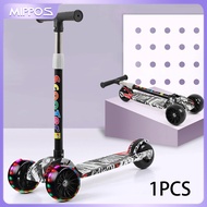 Mippos 3 Wheel Scooter Portable Adjustable Height Folding Self Balancing Kids Toys Kids Scooter for Activity Outdoor Playing Yard Patio
