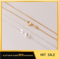 〔 1 Item 〕°Jf14k Clavicle Chain 50cm Steel Seal 925 Silver Necklace diy Handmade O-Chain Bare Chain 