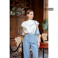 Quần công sở nữ dáng baggy màu xanh mint SIXDO (Dark Mint Baggy Woven Pants)