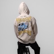 era-won เสื้อฮูดดี้ ทรง Oversize รุ่น HOODIE erawon x stranger things สี Cream