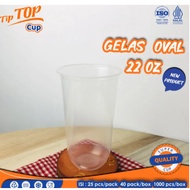 Oval & Flat Cup U 22 Oz 18 Oz 16 Oz 14 Oz Oval Plastic U Cup/ Boba Cup/ Super Bubble/ Macaw/ Univers