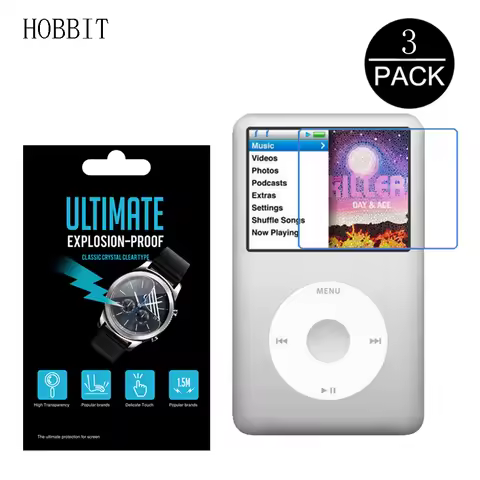 3PCS Explosion-proof Screen Protector For IPod Classic Water-proof HD Clear PET Screen Protective Fi
